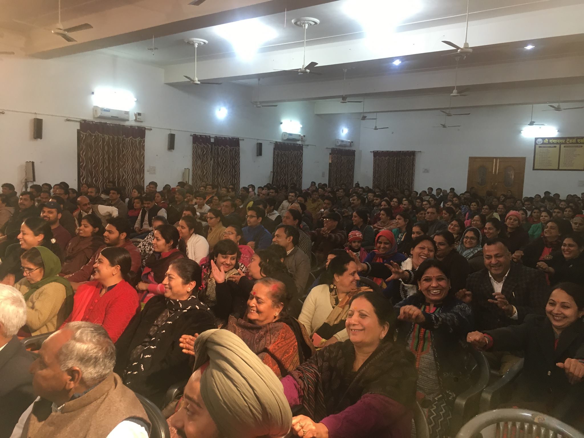 Families and community members at one of Shobha's programs